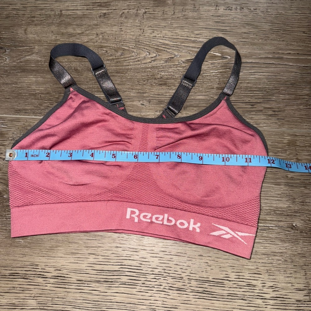 Reebok Trio Sports Bra Set - Pink, Black, Striped - Picture 7 of 13